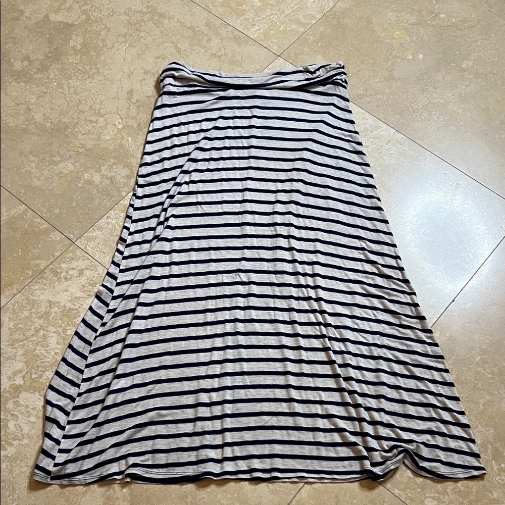 💕Maternity Striped Navy Blue and Cream Women's Skirt💕